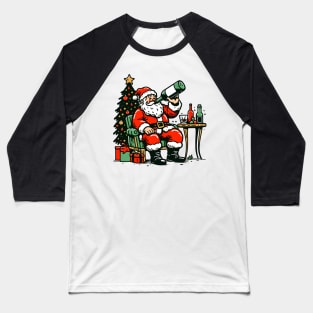 Drinking santa Baseball T-Shirt